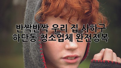 ✨ 반짝반짝 우리 집! 사하구 하단동 청소업체 완전정복 🧹