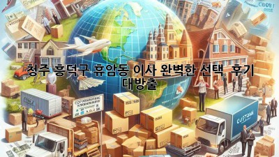 청주 흥덕구 휴암동 이사, 완벽한 선택?! 🤔 후기 대방출! 🚚💨